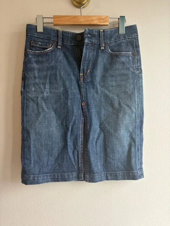 Citizens Of Humanity Blue Denim Jeans with Orange Stitching - Picture 1 of 10